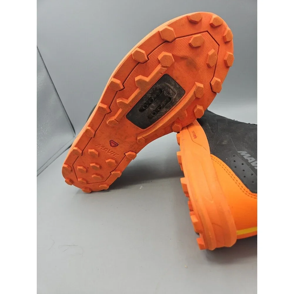 Mavic XA MTB Shoes, Black Orange Contagrip Sz 10 Eur 44 Men's